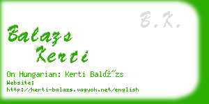 balazs kerti business card